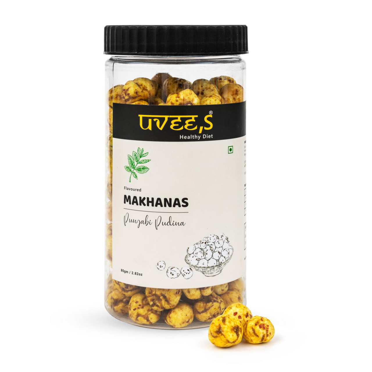 Uvees Makhanas Punjabi Pudina